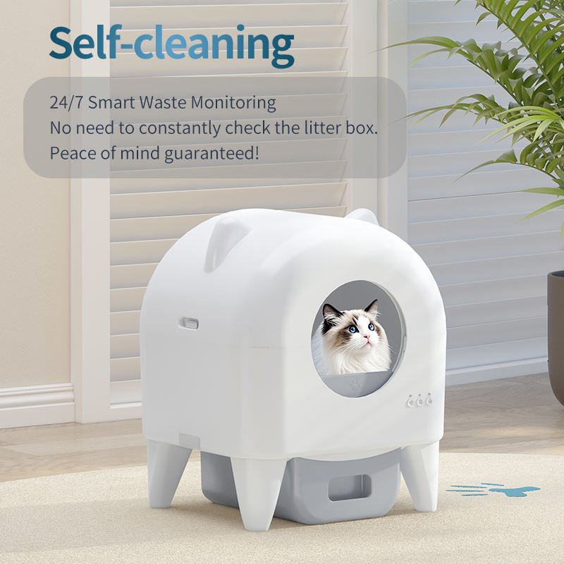 Fully Automatic Cat Litter Box Enclosed Smart Cat Toilet Cat Supplies extra Large Poop Scooper