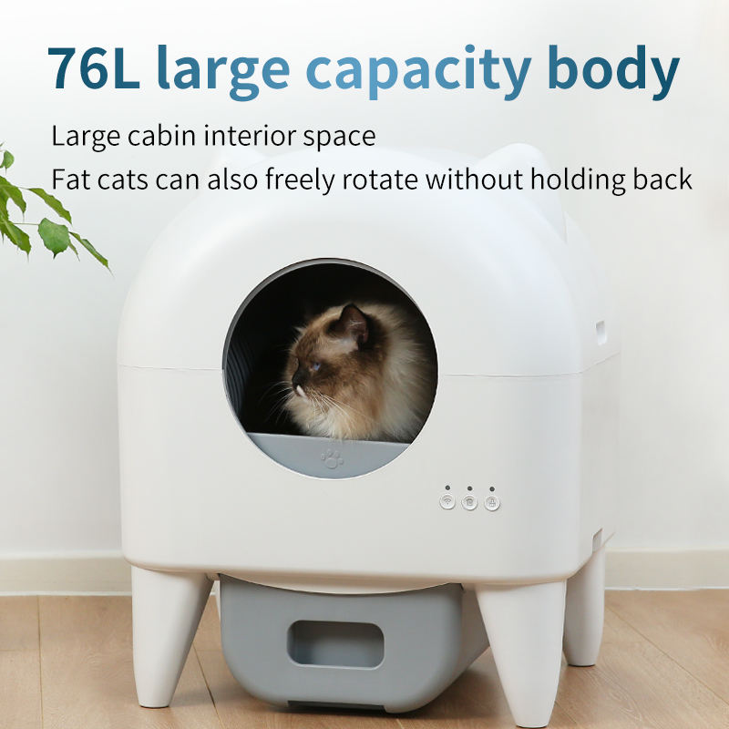 Fully Automatic Cat Litter Box Enclosed Smart Cat Toilet Cat Supplies extra Large Poop Scooper