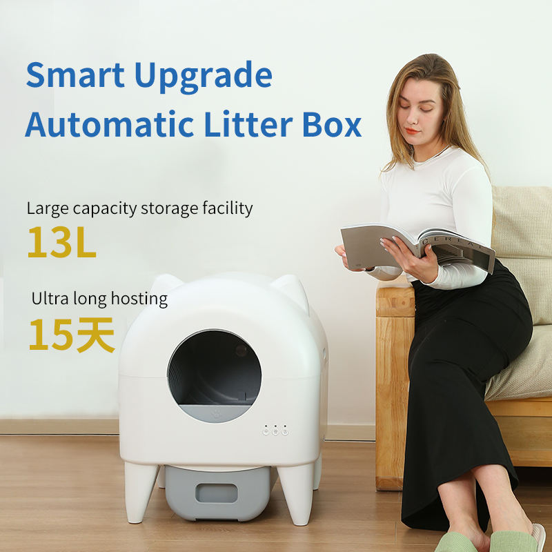 Fully Automatic Cat Litter Box Enclosed Smart Cat Toilet Cat Supplies extra Large Poop Scooper